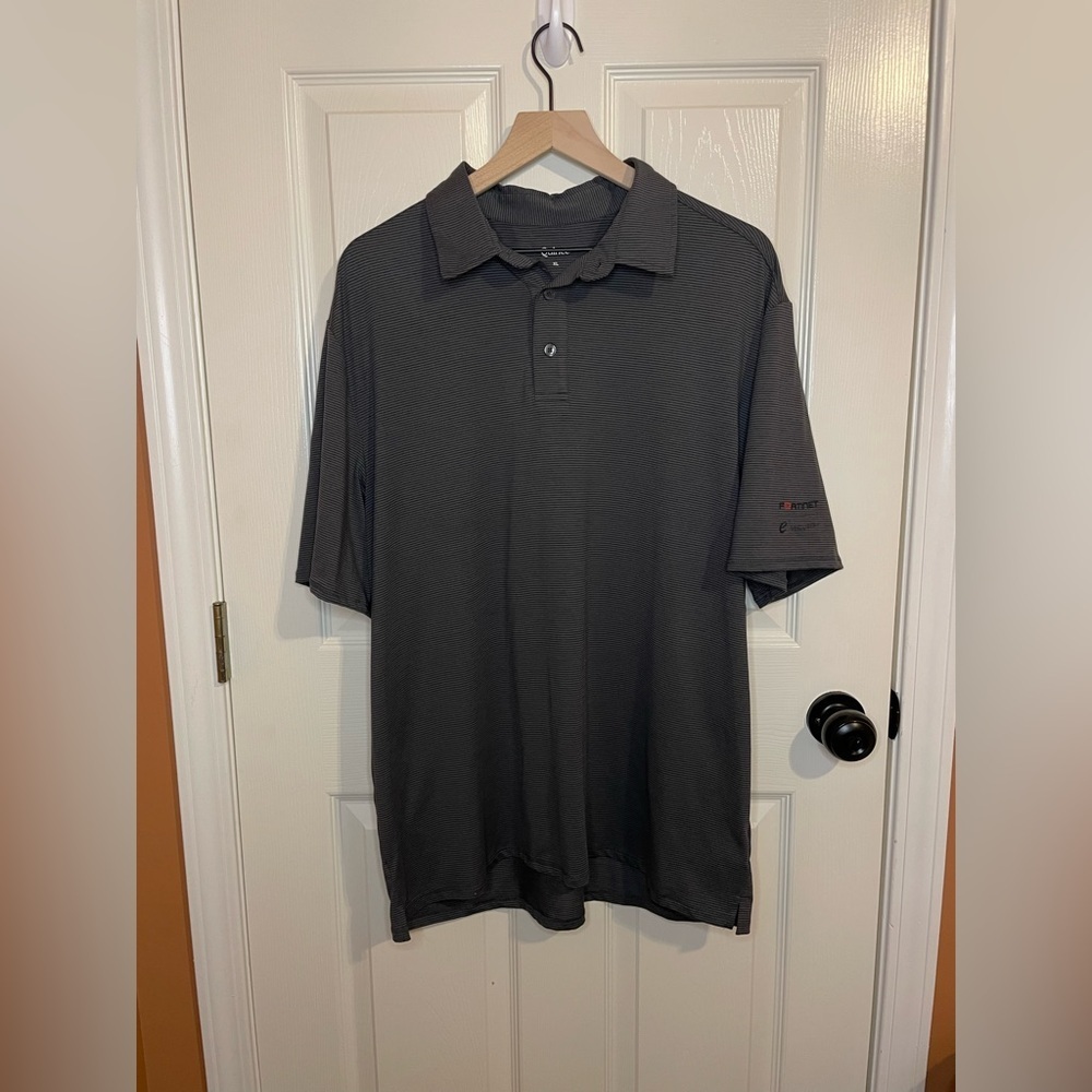 Quince Flowknit Breeze Striped Performance Polo Mens Size XL